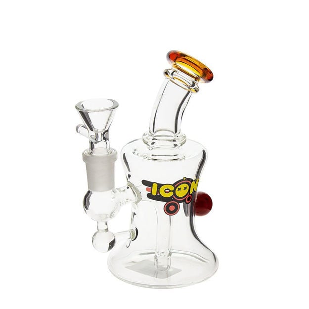 Fun-Size Fire Water Pipe By Icon Glass