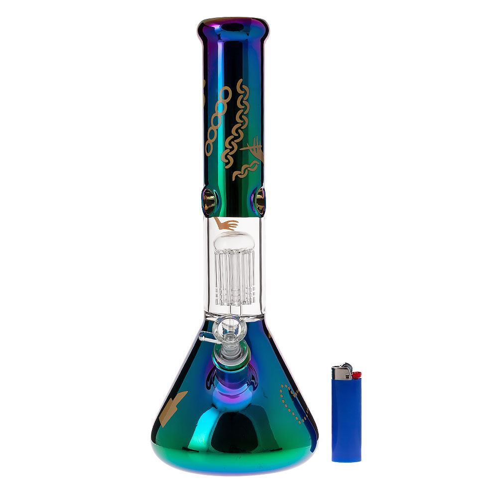 Ganja Glam Beaker Bong by Diamond Glass Smoking Outlet