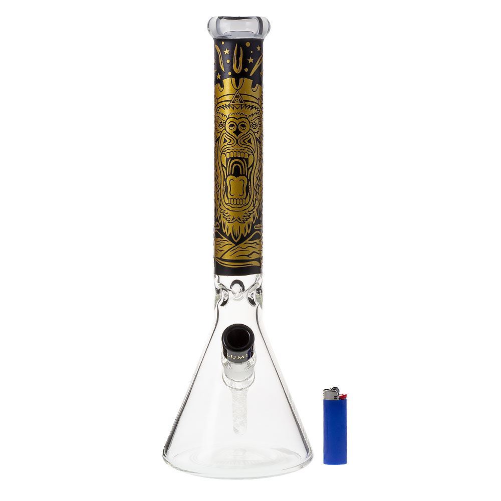 Lion's Lair Beaker Bong by Illuminati Glass Smoking Outlet