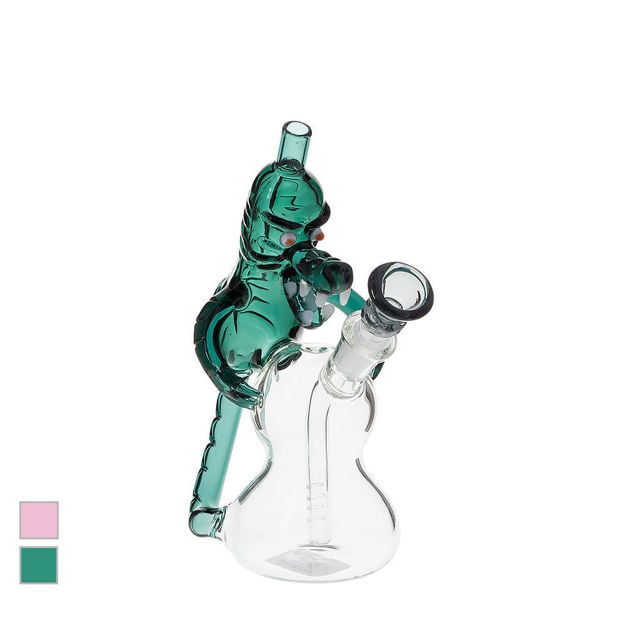 The Reptilitor – 7" Glass Recycler Bong