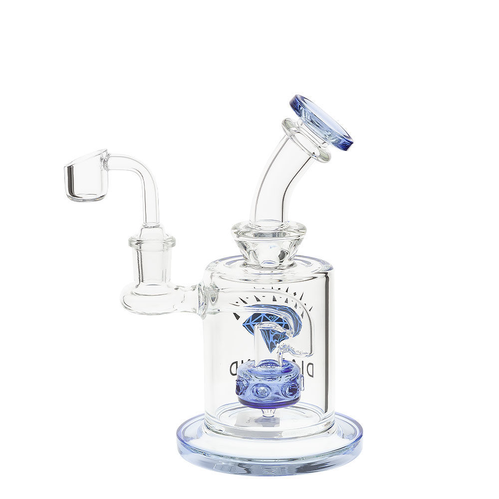 6Eyed Cylinder Diamond Glass Dab Rig Smoking Outlet