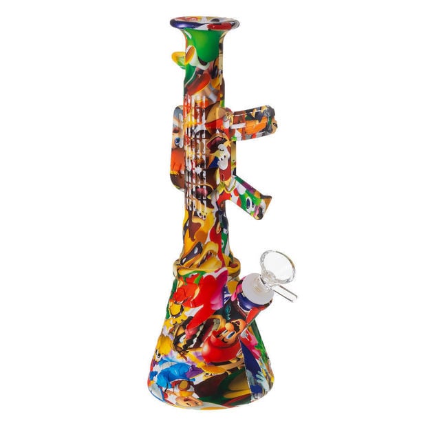 Guns Blazing Silicone Bong