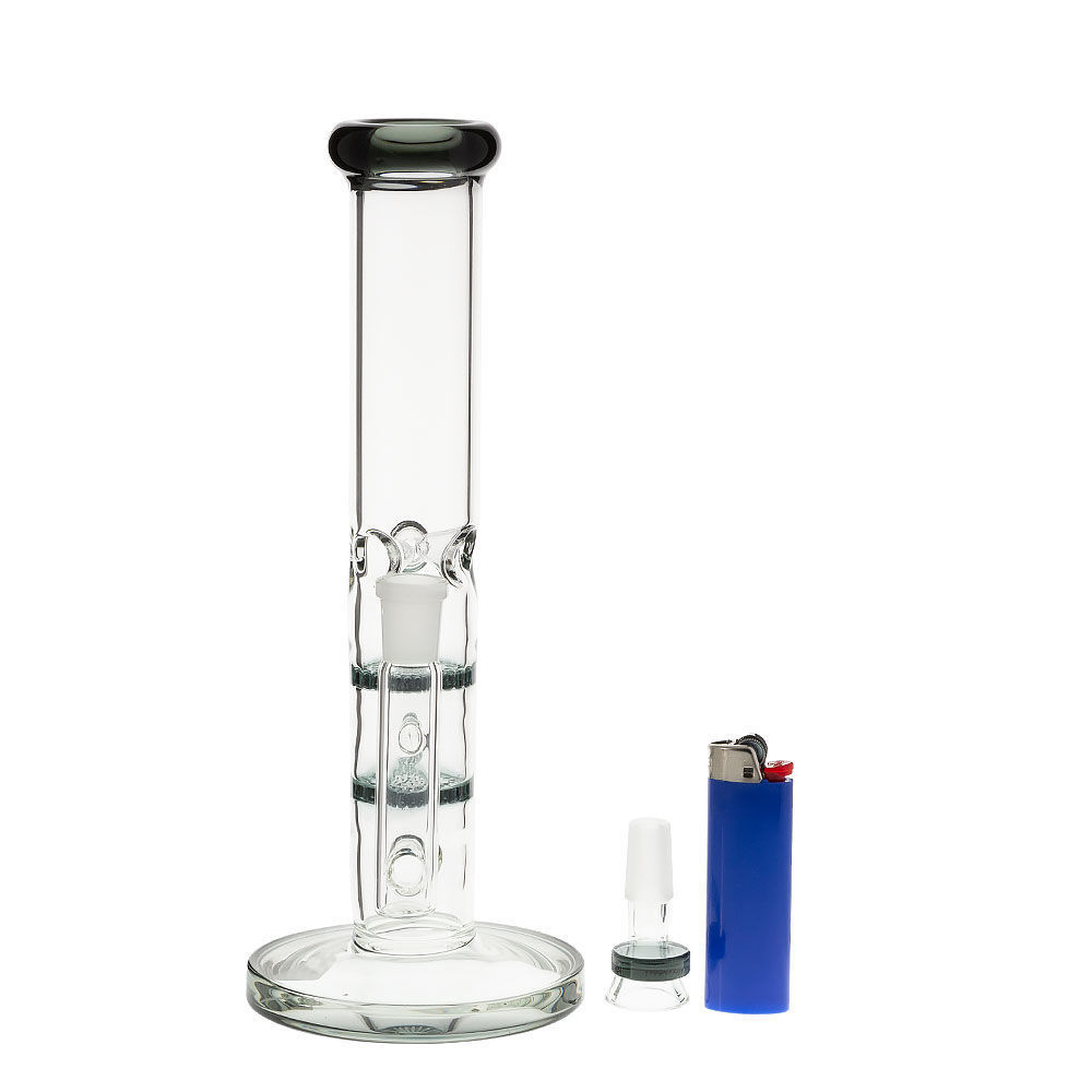 Double Up Straight Tube Bong Smoking Outlet