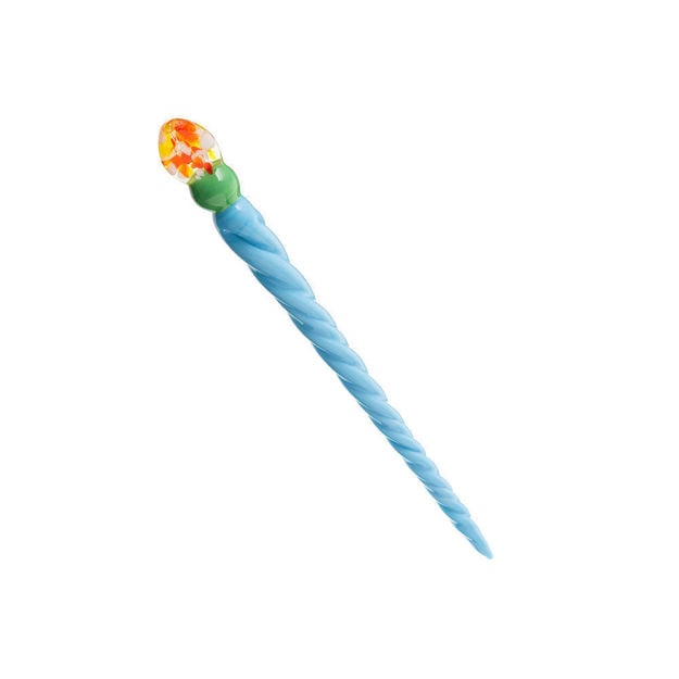 Flaming Scepter – Twisted Glass Dab Tool