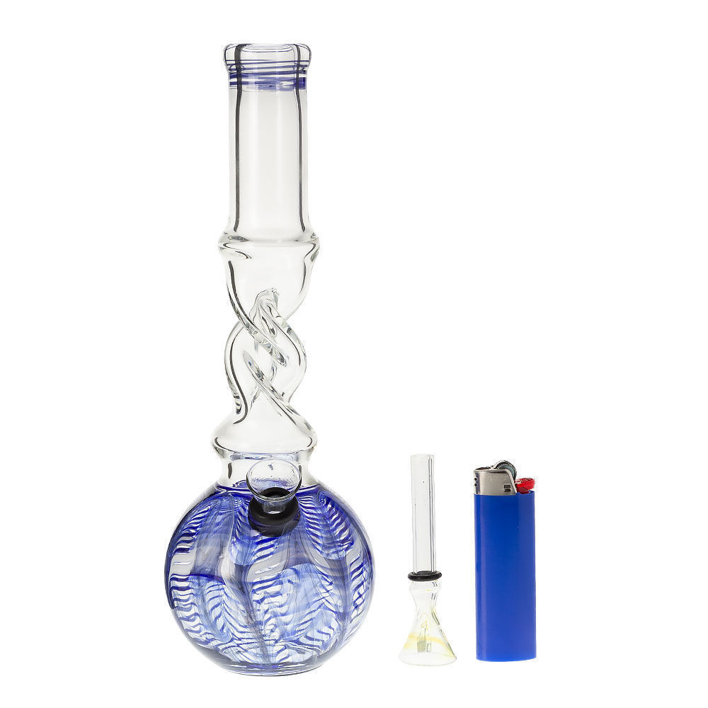 Helix The Second Clear Glass Bong Smoking Outlet 4494