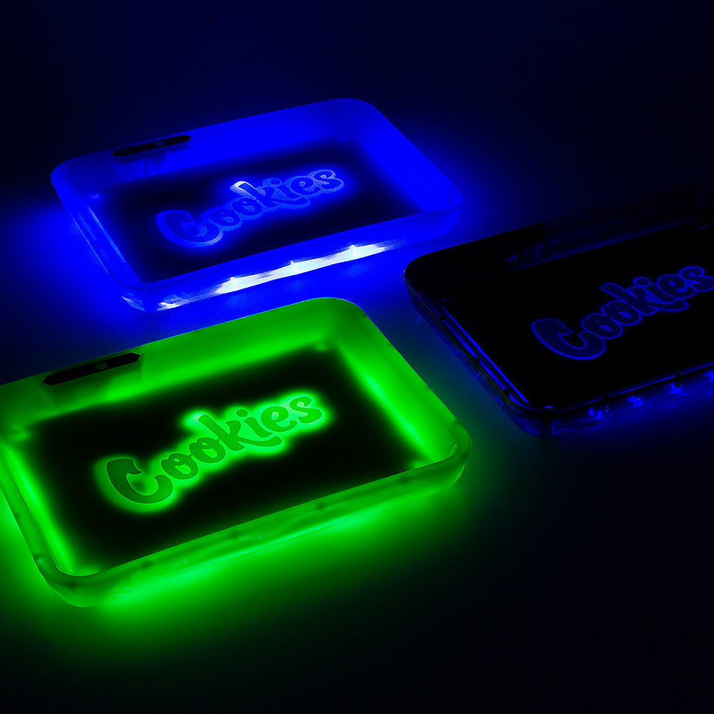 Glow Tray x Cookies LED Rolling Tray Smoking Outlet