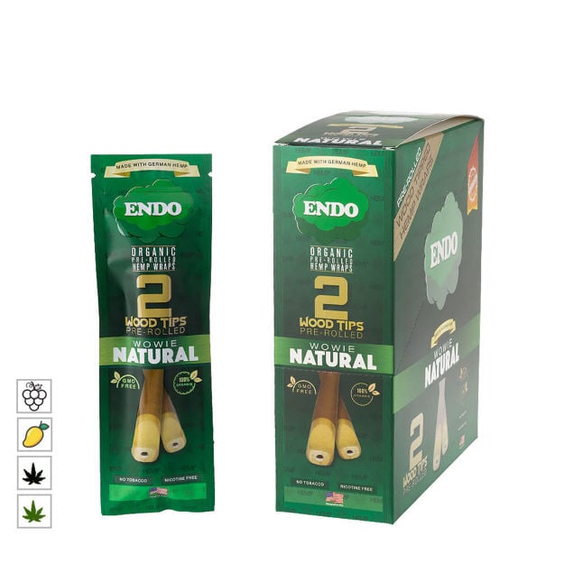 Endo Organic Pre-Rolled Wraps Box