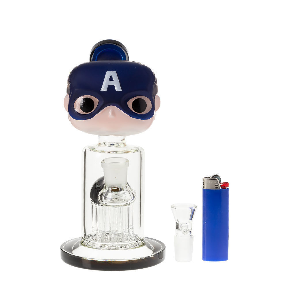 Captain Ameri-Canna – Glass Tree Perc Bong | Smoking Outlet