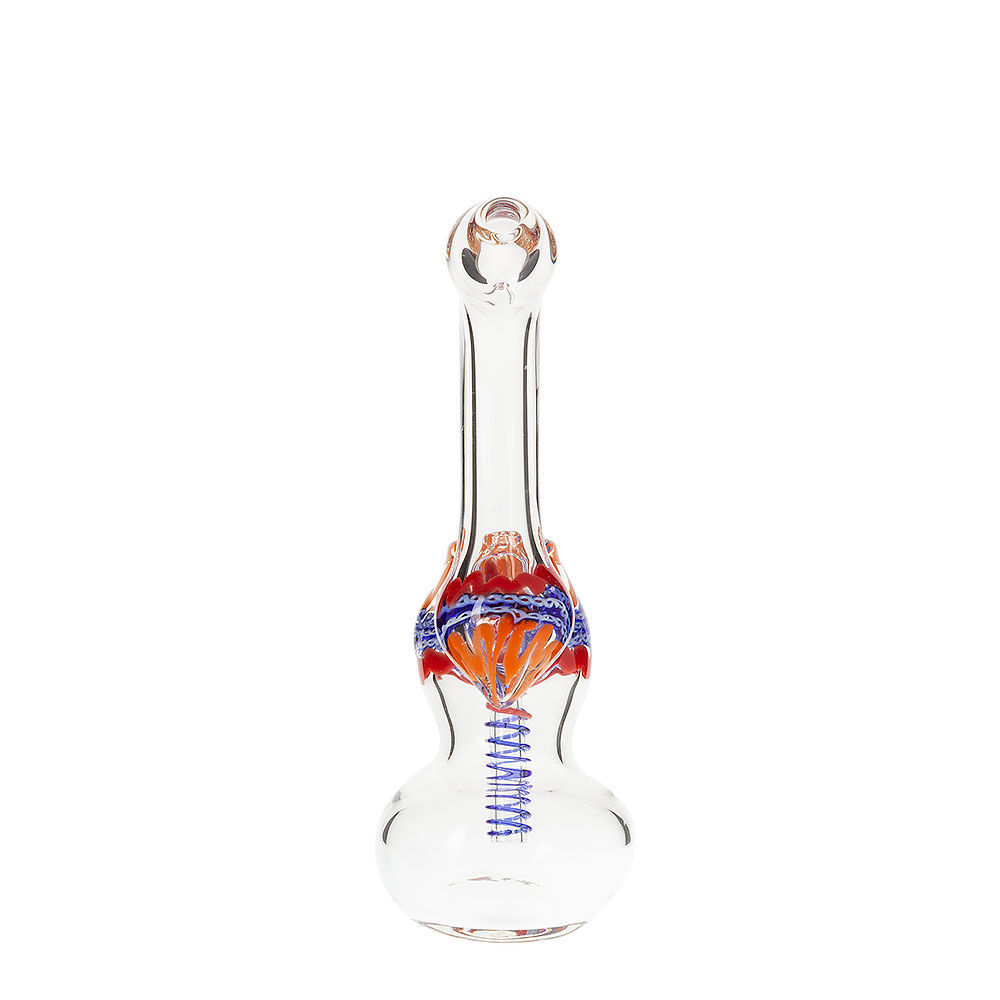 The Art Buff's Glass Bubbler Pipe | Smoking Outlet