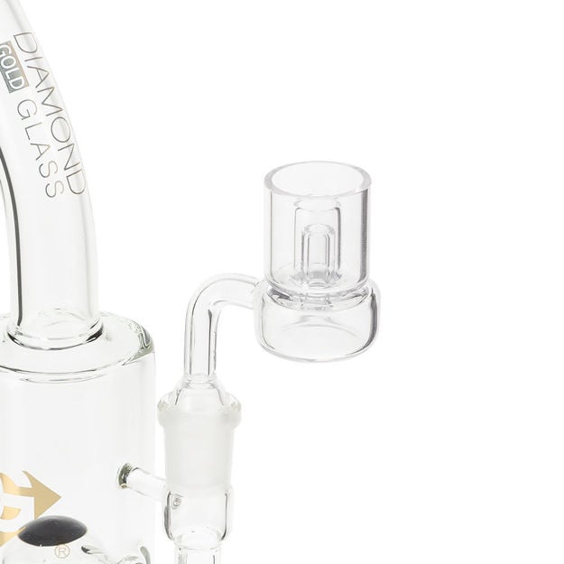 Flat 14mm Dab Nail w/ Replaceable Bowl