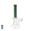 10" Dab Pipe with honeycomb perc, wide chamber and green neck. Dab nail included.