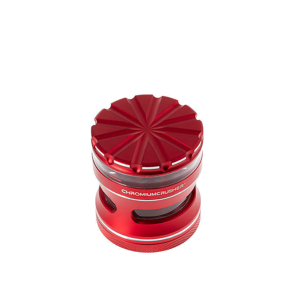 Chromium Crusher Herb Grinder With See Through Storage Area - 2.5