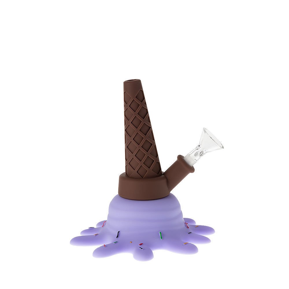 Ice Cream Splat Mini Silicone Bong Smoking Outlet