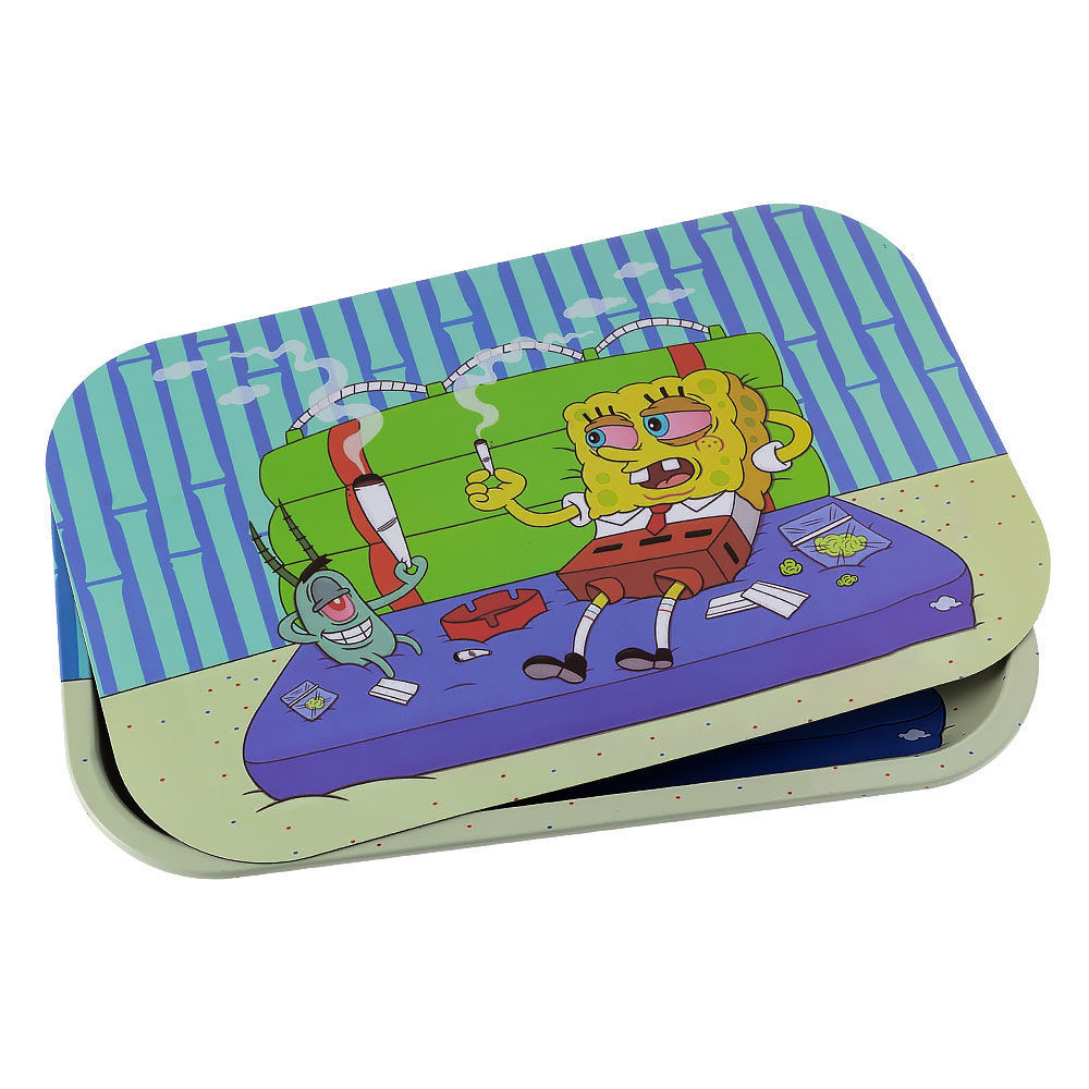 Large Cartoons Rolling Tray With Lid Smoking Outlet