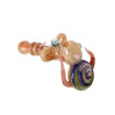 Hammer bubbler pipe with horns, marble & swirl design