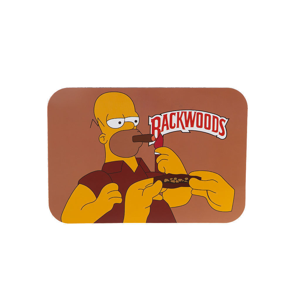 Backwoods TV Rolling Tray With Lid Smoking Outlet