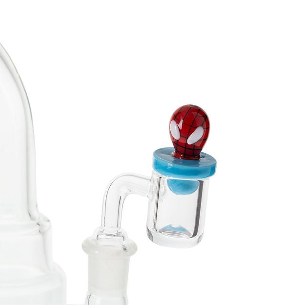 Red & blue Spider-Man Glass Carb Cap