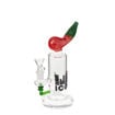 Icon Glass red eggplant bong with showerhead perc