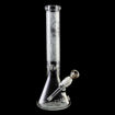 7mm Diamond Glass beaker bong with frosted etching 