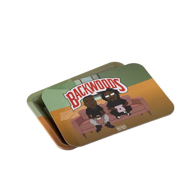 South Park Style Magnetic Cover Rolling Tray by Backwoods