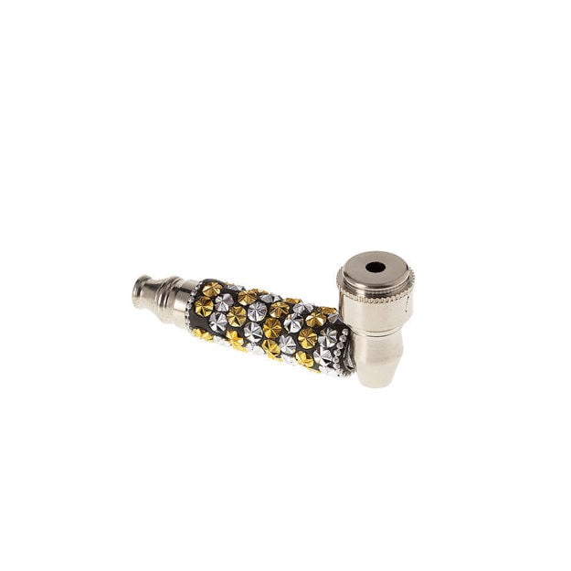 Bedazzled Mini Metal Hand Pipe