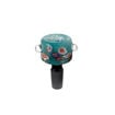 14mm Male teal Flower glass Bowl Piece