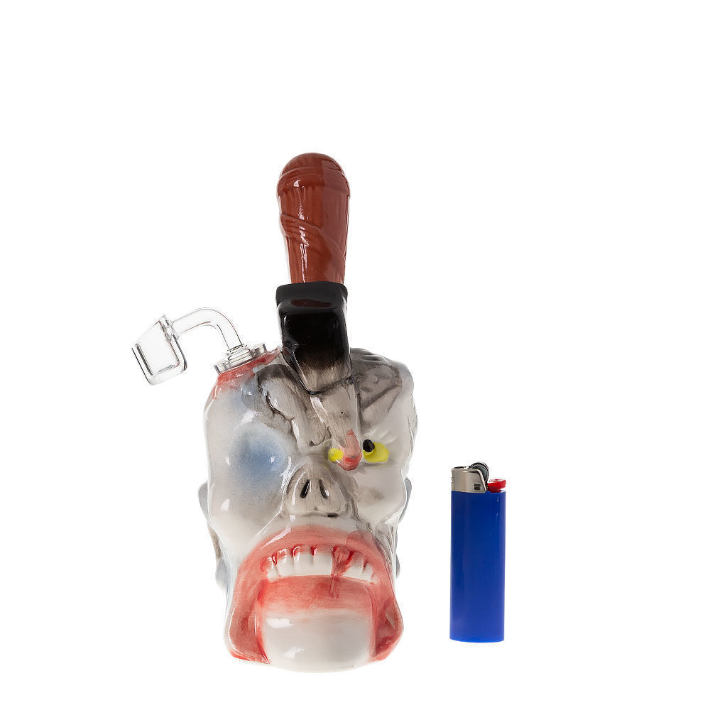 Undead Destroyer Painted Ceramic Dab Rig Smoking Outlet