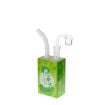 green cartoon pin-up girl design juice box dab rig