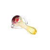 fumed glass spoon pipe with hooks