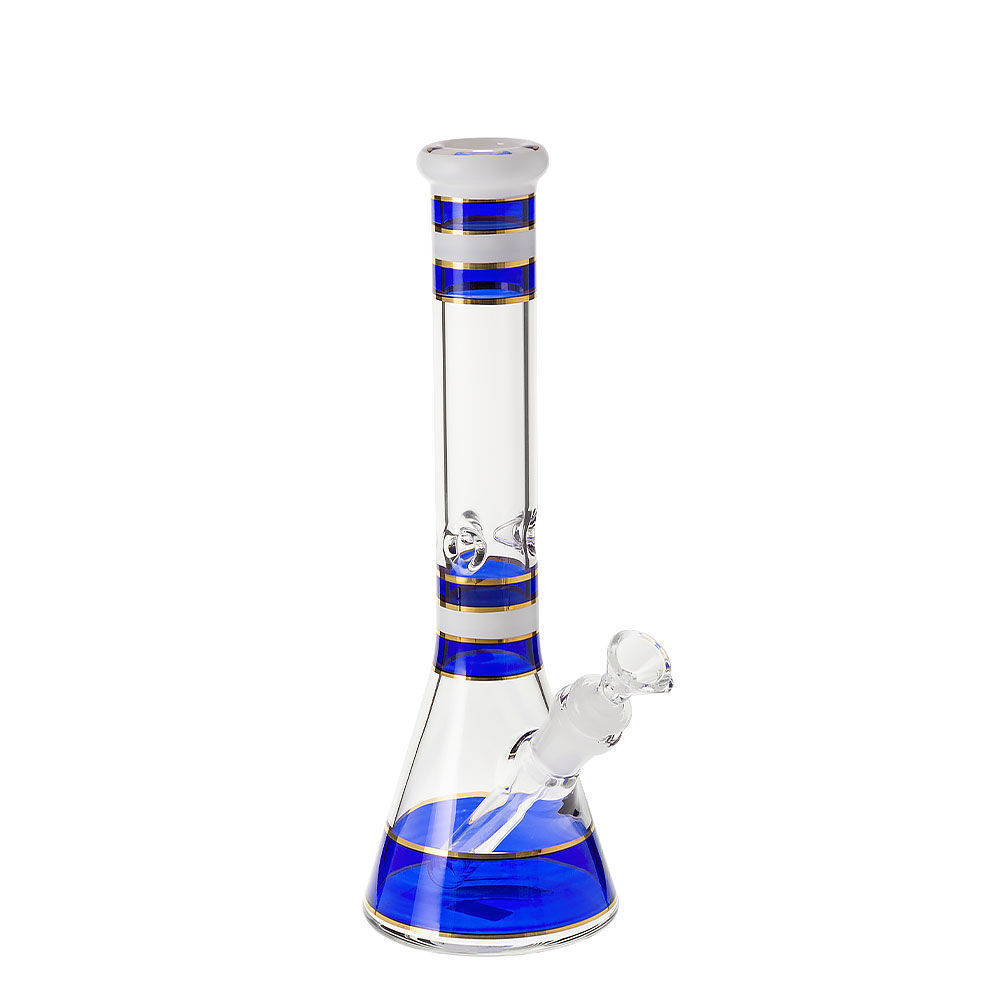 Triple Stripe 12" Glass Beaker Bong Smoking Outlet