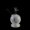 diamond glass gray frosted sphere showerhead bong