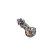 3" Small colorful frit Glass Spoon Pipe