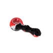black & red honeycomb pattern Silicone Spoon Pipe