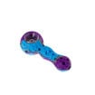 purple & blue honeycomb pattern Silicone Spoon Pipe