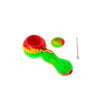 rasta honeycomb pattern Silicone Spoon Pipe