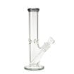 gray & clear 9mm Straight Tube Bong	