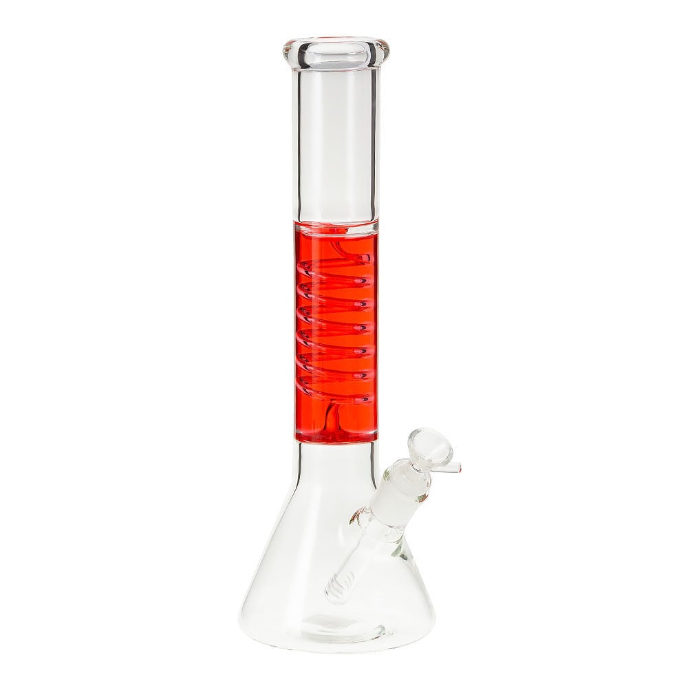 The Chiller 13" Glycerin Coil Beaker Bong Smoking Outlet