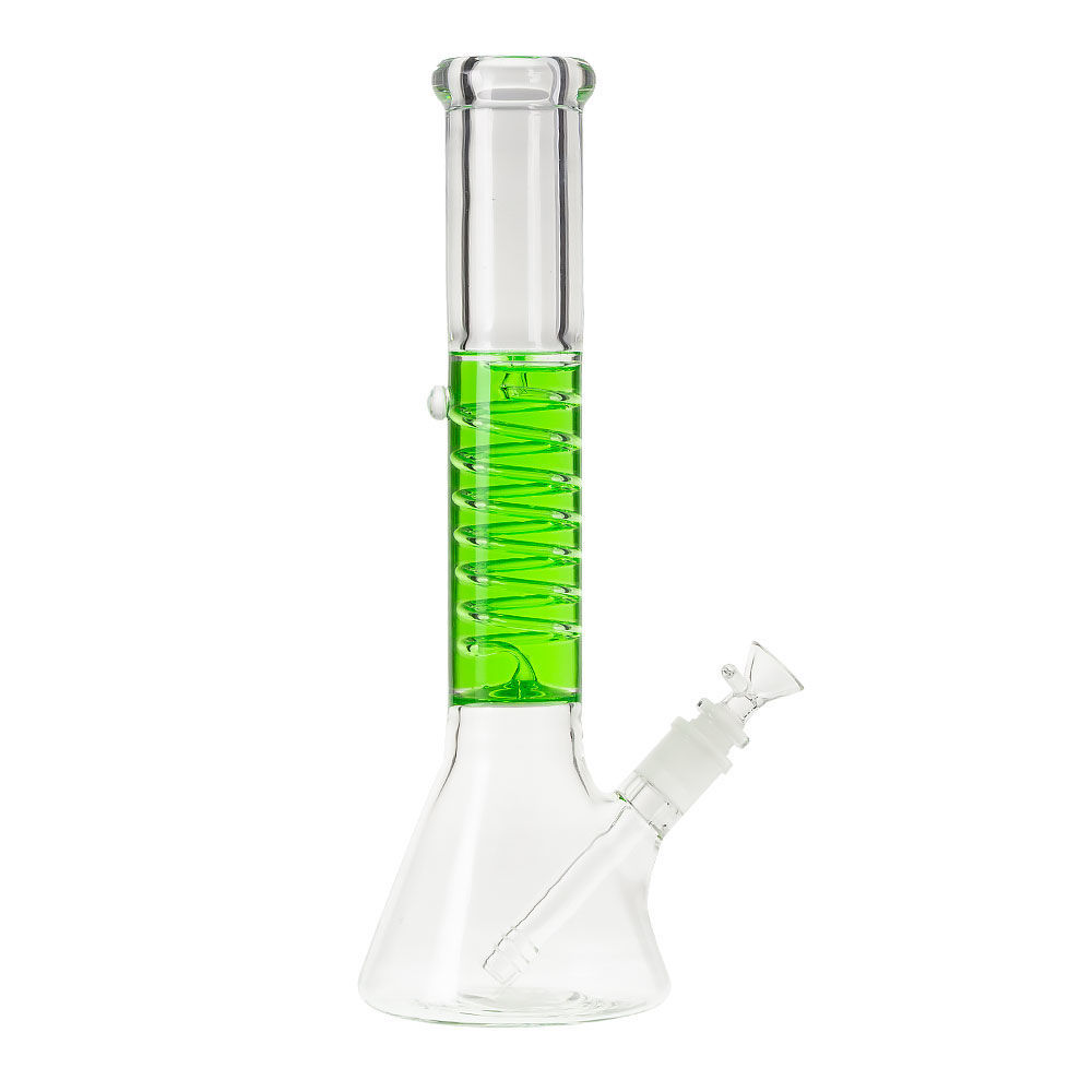 The Chiller 13" Glycerin Coil Beaker Bong Smoking Outlet
