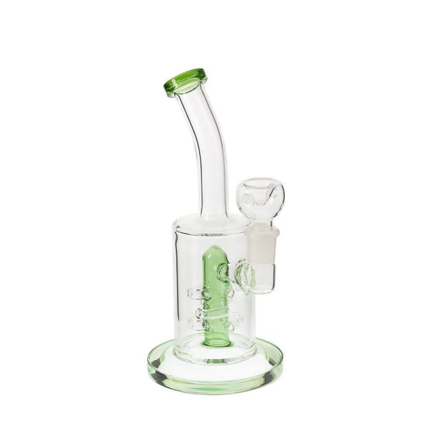 Green Machine – 9" Glass Percolator Bong