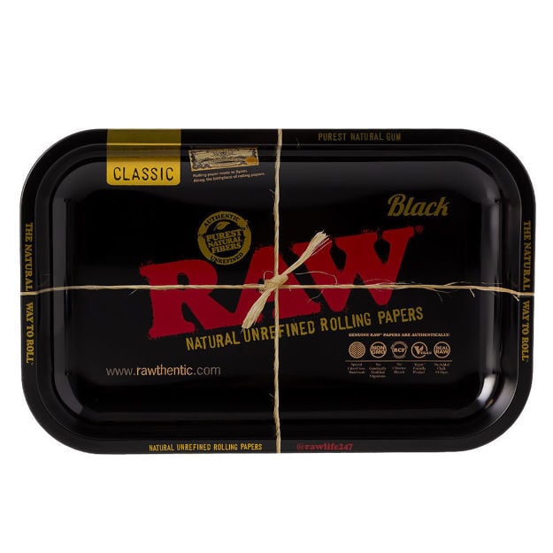 RAW Black – 10.75" Metal Rolling Tray