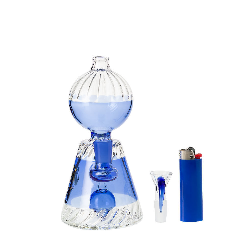Gili Glass Crystal Ball 7" Blue Percolator Bong Smoking Outlet