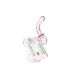 Pretty in Pink – Glass Double Bubbler Pipe