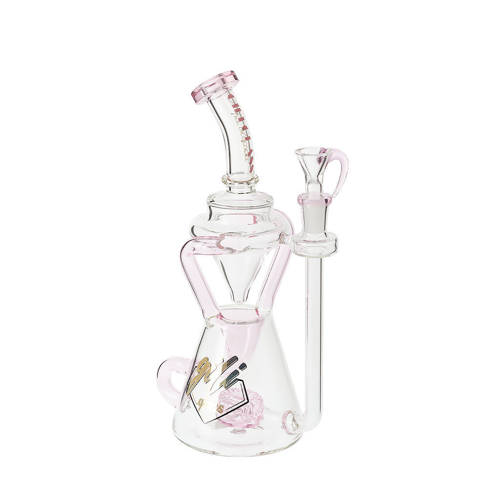 Gili Glass 9.5" Funnel Recycler Glass Bong Smoking Outlet