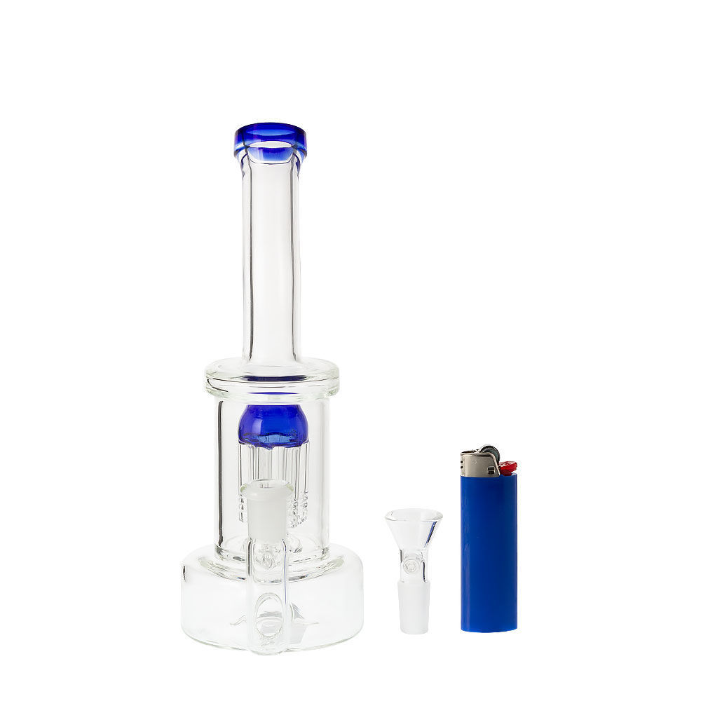 Modern Classic 8" Tree Perc Glass Bong Smoking Outlet
