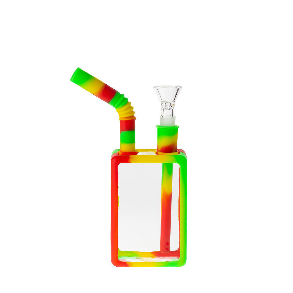 Smoke Sip Clear Hybrid Juice Box Bong Smoking Outlet