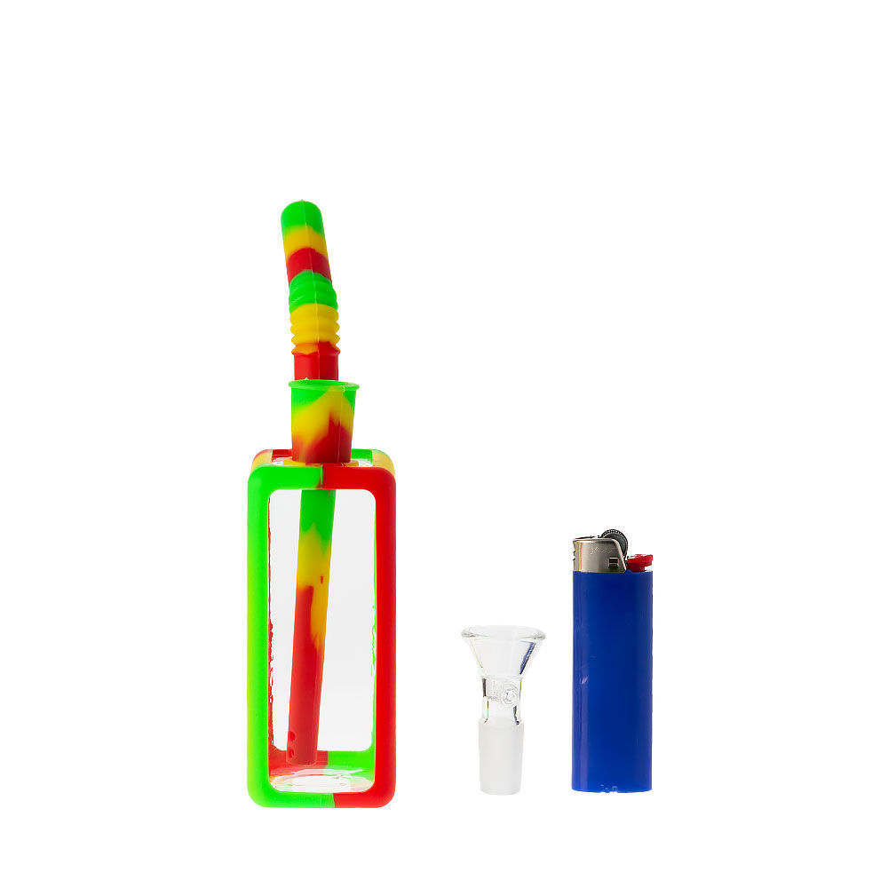 Smoke Sip Clear Hybrid Juice Box Bong Smoking Outlet