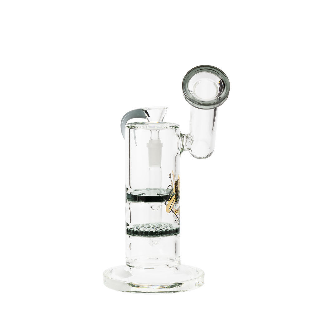 Gili Glass 7" Double Percolator Sidecar Bong Smoking Outlet