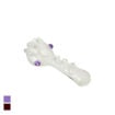 White Glow – 5.5" Large Glass Spoon Pipe