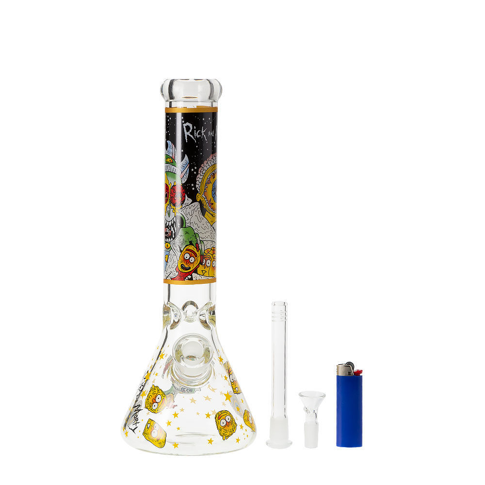 Cartoon Monsters 7mm Glass Beaker Bong Smoking Outlet