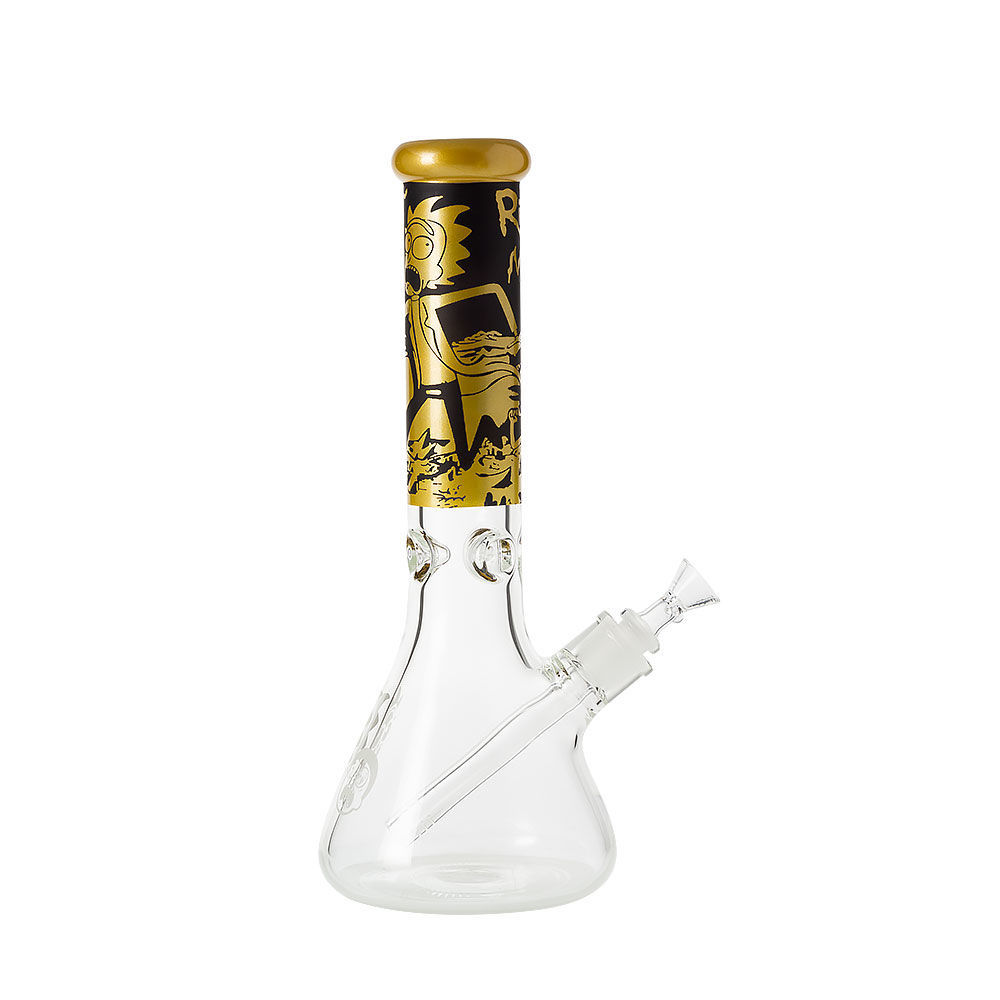 Golden Cartoon 12" Glass Beaker Bong Smoking Outlet